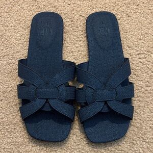 GAP Dark Blue Slide Sandals